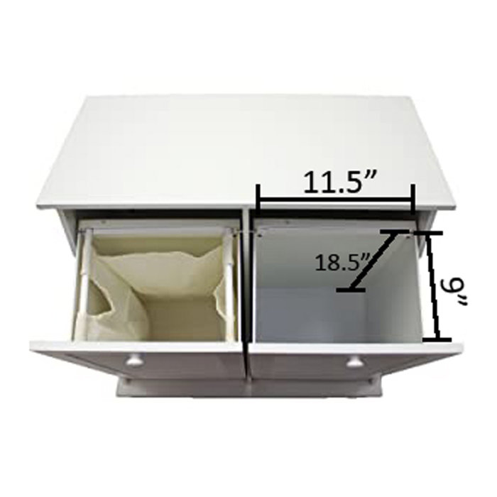 eHemco Linen Tiltout Dual Laundry Hamper & Reviews Wayfair